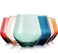 Colored wine glasses for sale  Delivered anywhere in USA 