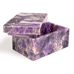 Amethyst jewelry box for sale  Delivered anywhere in USA 