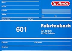 Herlitz fahrtenbuch blatt gebraucht kaufen  Wird an jeden Ort in Deutschland