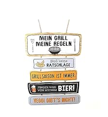 Holzschild grillregeln sprüch gebraucht kaufen  Wird an jeden Ort in Deutschland
