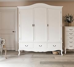 White triple wardrobe for sale  Delivered anywhere in UK