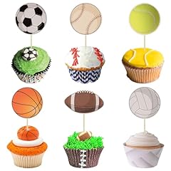 36pcs sports cupcake for sale  Delivered anywhere in UK