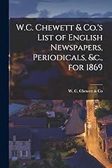 W.c. chewett co. for sale  Delivered anywhere in USA 