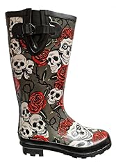 Womens wellingtons skull for sale  Delivered anywhere in UK