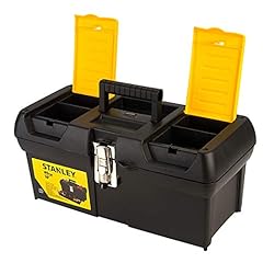 STANLEY Toolbox with Metal Latch, 2 Lid Organisers for sale  Delivered anywhere in UK