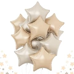 Cream star balloons for sale  Delivered anywhere in UK