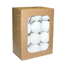 White shatterproof christmas for sale  Delivered anywhere in UK