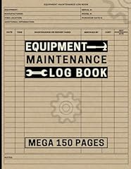 Equipment maintenance log for sale  Delivered anywhere in USA 