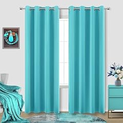 Turquoise window curtain for sale  Delivered anywhere in USA 