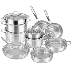 Stainless steel pots for sale  Delivered anywhere in UK
