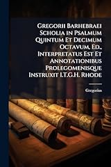 Gregorii barhebraei scholia for sale  Delivered anywhere in USA 