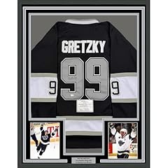 Framed Autographed/Signed Wayne Gretzky 35x39 Los Angeles Kings Black Hockey Jersey Fanatics COA for sale  Delivered anywhere in USA 
