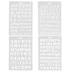Stencils letters 4pcs for sale  Delivered anywhere in UK