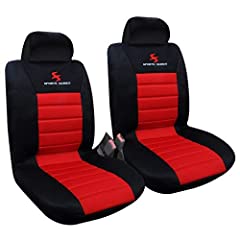 WOLTU Car Van Seat Covers Front Pair red black Universal, used for sale  Delivered anywhere in UK