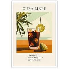 Cocktail poster colorful for sale  Delivered anywhere in USA 