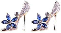 2pcs crystal shoes for sale  Delivered anywhere in USA 