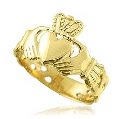 Men gold claddagh for sale  Delivered anywhere in UK
