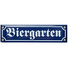 Emailleschild biergarten 35181 gebraucht kaufen  Wird an jeden Ort in Deutschland
