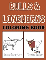 Bulls longhorns coloring for sale  Delivered anywhere in USA 