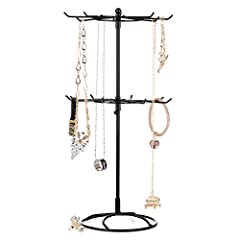 Rylod 2 Tier Rotating Jewelry Display Stand, Necklace for sale  Delivered anywhere in UK