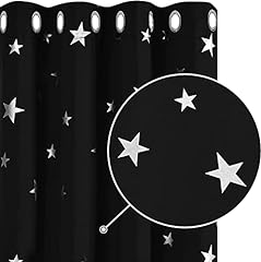 Deconovo black curtains for sale  Delivered anywhere in UK