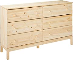 Used, Ikea TARVA TARVAIkea 6 Drawer Chest, Solid Wood Pine for sale  Delivered anywhere in USA 