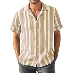 Striped button shirt for sale  Delivered anywhere in USA 