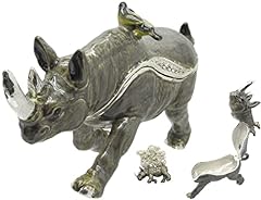 Rhinoceros jeweled trinket for sale  Delivered anywhere in USA 