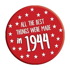80th birthday badge for sale  Delivered anywhere in UK