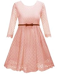 Lace dress pinkflower for sale  Delivered anywhere in USA 