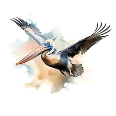Pelican watercolors wall for sale  Delivered anywhere in USA 