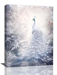 White peacock canvas for sale  Delivered anywhere in USA 