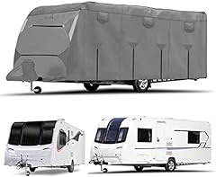 Purely Outdoors CoverPRO Premium Breathable 4-Ply Grey Caravan Cover With Free Hitch Cover 23-25ft 
