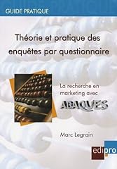 Théorie pratique enquêtes d'occasion  Livré partout en Belgiqu
