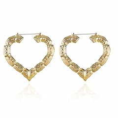 Heart bamboo earrings for sale  Delivered anywhere in USA 