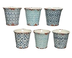 Vaso terracotta decori usato  Spedito ovunque in Italia 