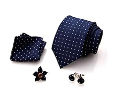 Gemelli camicia uomo Set cravatta uomo 4 pz Idea regalo uomo Spilla Giacca uomo Confezione regalo uomo First+ImpactFirst Impact Cravatta uomo Pochette uomo 