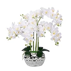 Artificial white orchid for sale  Delivered anywhere in UK