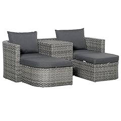 Outsunny piece rattan for sale  Delivered anywhere in UK