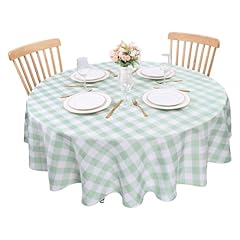 Round gingham tablecloths for sale  Delivered anywhere in UK