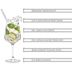 Sekt geschenk glasstrohhalme gebraucht kaufen  Wird an jeden Ort in Deutschland