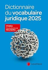 Dictionnaire vocabulaire jurid d'occasion  Livré partout en France
