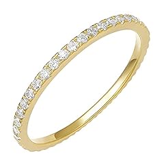 PAVOI AAAAA CZ 14K Yellow Gold Plated Silver Cubic for sale  Delivered anywhere in UK
