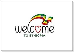 Welcome ethiopia flag for sale  Delivered anywhere in UK