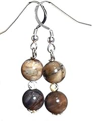 Petrified wood earrings for sale  Delivered anywhere in USA 