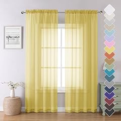 Lecloud yellow sheer for sale  Delivered anywhere in USA 