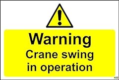Warning crane swing for sale  Delivered anywhere in UK