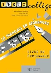 Textocollège livre professeur d'occasion  Livré partout en France
