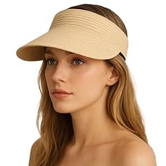 Straw visor hat for sale  Delivered anywhere in UK