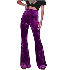 Velvet flared trousers for sale  Delivered anywhere in UK